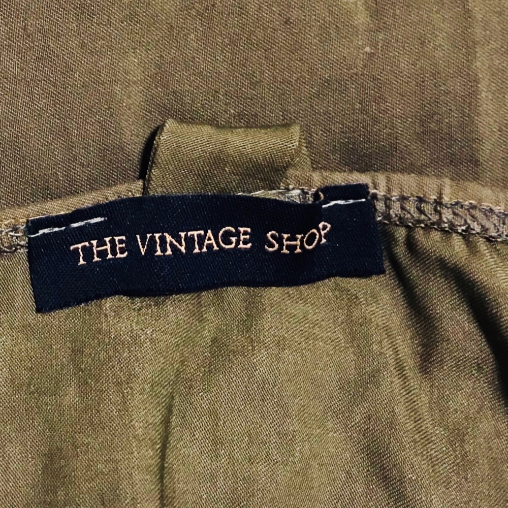 Army Green Lace-up Mini Dress - Picture 3 of 3